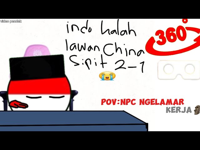 (Vr 360⁰) POV:NPC NGELAMAR KERJA🗿(countryballs animation)