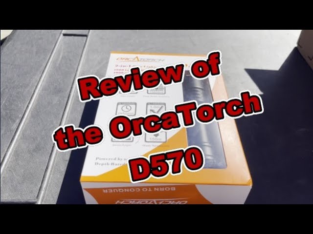 OrcaTorch D570 Dive Light {[Unboxing & Review]}