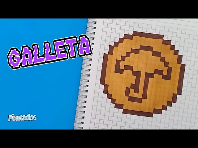 HOW TO DRAW THE UMBRELLA COOKIE FROM THE SQUID GAME in PIXEL ART step by step - PIXELADOS