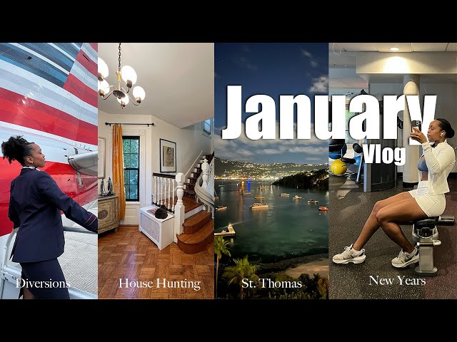 January Vlog | House Hunting In NYC, 17 Hours in St  Thomas USVI, Storm Diversions, New Years