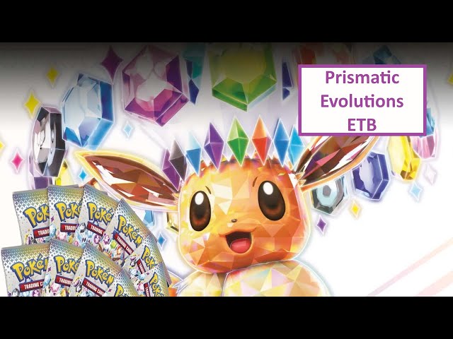 Prismatic Evolutions ETB opening! 💜💙💚💛🧡❤