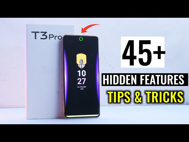 Vivo T3 Pro Tips and Tricks | vivo t3 pro top 45+ hidden features & settings | in Hindi