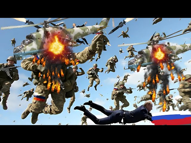 Just happened! Millions of North Korean and Russian helicopters and battle tanks exploded, horrible!