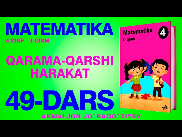 4-SINF MATEMATIKA 49-DARS