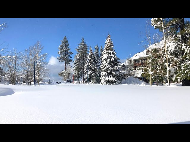 Walk Through South Lake Tahoe, California Post Week of Snowstorms (December 2021)