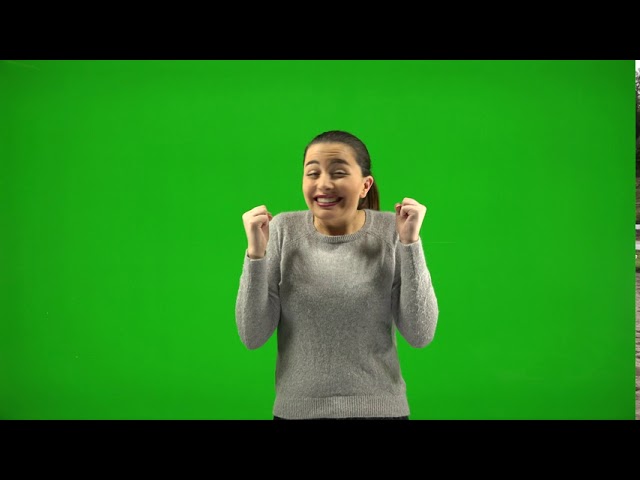 4K Green Screen Girl Model Video No Copyright Free to Use