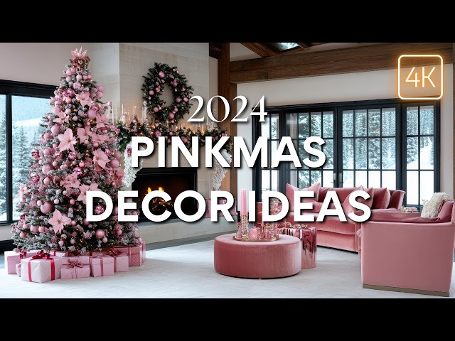 Stunning Pink Christmas Decorating Ideas | Christmas Decor Color Trends | Christmas Decorate with Me