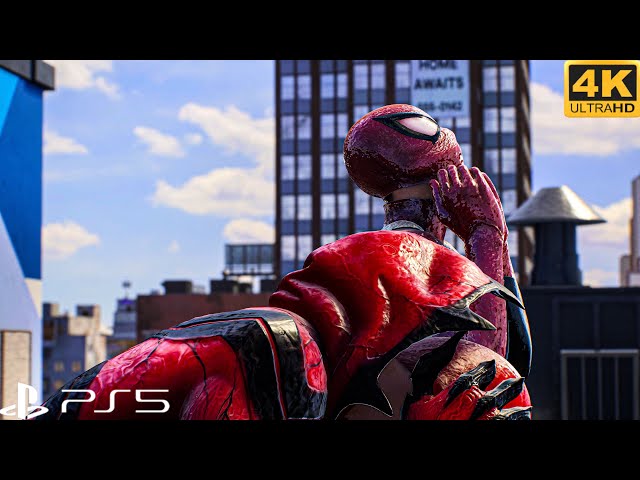 Red Ages & Deadpool VS. Sandman 4K HDR Spiderman 2 Ps5 Slim {NG+}