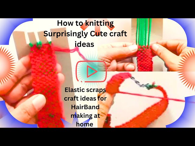 How to knitting Surprisingly Cute thread craft ideas, embroidery on the paper, make HairBand