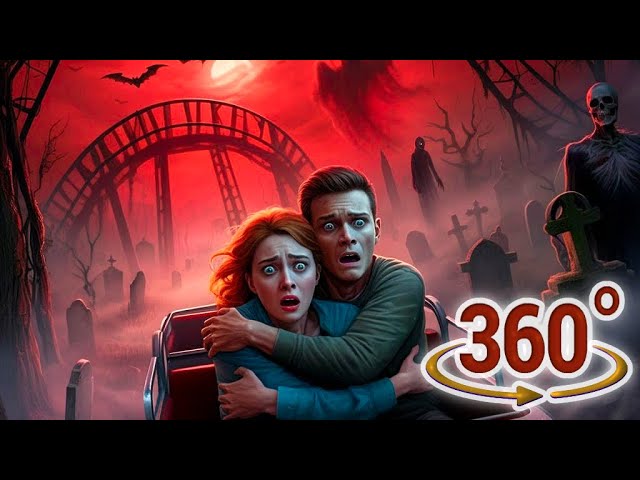 360° Horror Rollercoaster Ride | Terrifying Halloween VR Experience! Can You Survive the Monsters