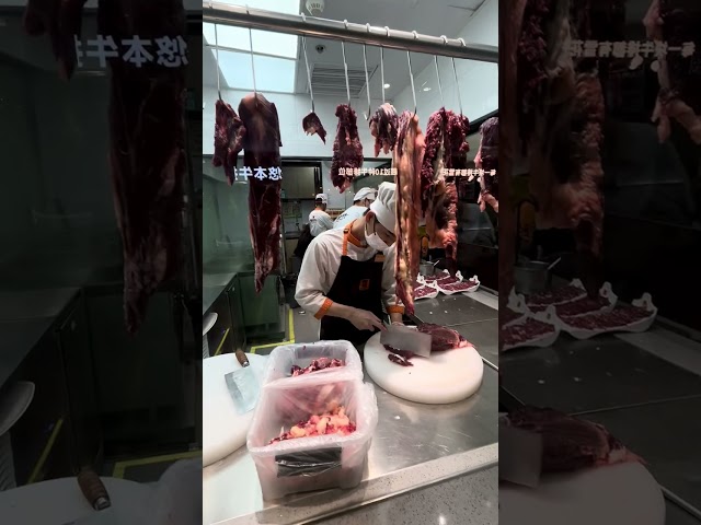 UNBELIEVABLE Sliced Beef Wall in Chaofa in Guangzhou!