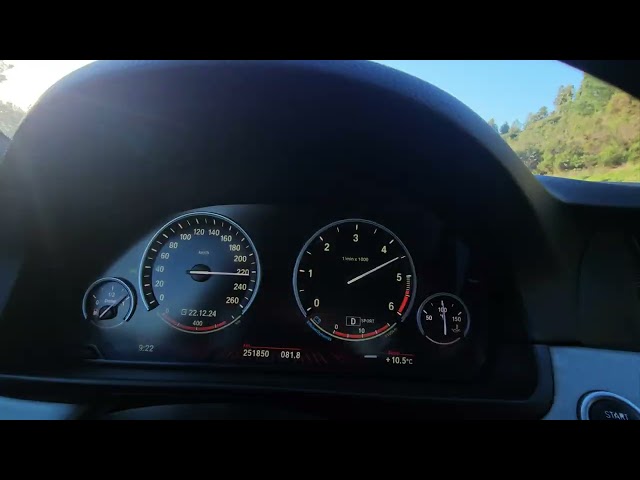 BMW 525D F10 218HP Acceleration 150-250km/h