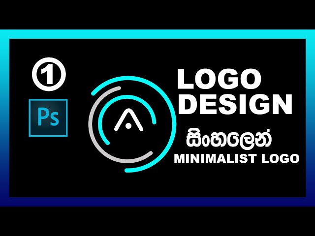 How to design logo in photoshop / Sinhala tutorial   | Waruna Bro