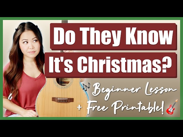 Do They Know It's Christmas? 🎄 Band Aid 20 🎸 Beginner Guitar Lesson EASY Tutorial & FREE Guide! 📝