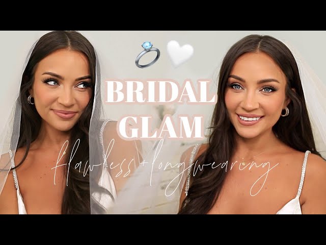 WEDDING MAKEUP TUTORIAL: soft bridal glam that looks FLAWLESS & LASTS 👰🏻💍✨