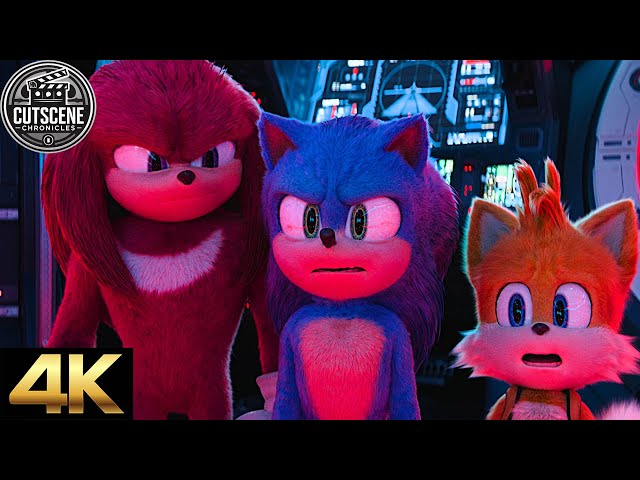 [4K UHD] Sonic, Knuckles & Tails Meets Dr. Robotnik CUTSCENE | Sonic the Hedgehog 3