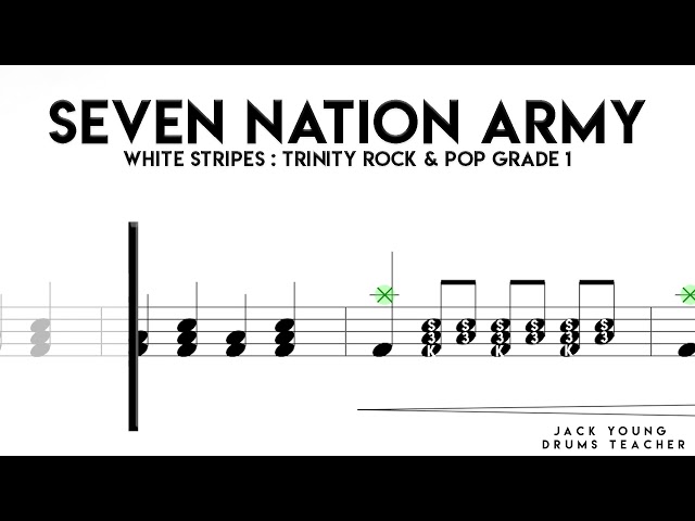 Seven Nation Army   Trinity Rock & Pop Drums Grade 1 (OLD)