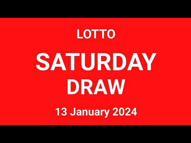 The National Lottery Lotto Live draw Result Saturday 13 January 2024 | Lotto Saturday Draw Live