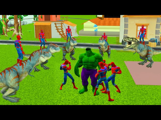 Spiderman Ne apna Badla Pura Kiya Funny Desi Comedy Video | Chintu cartoon | Dinosaur ki sawari