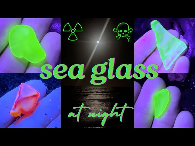 Beachcombing for Uranium Glass at Night in the Caribbean – Rare Seaglass!