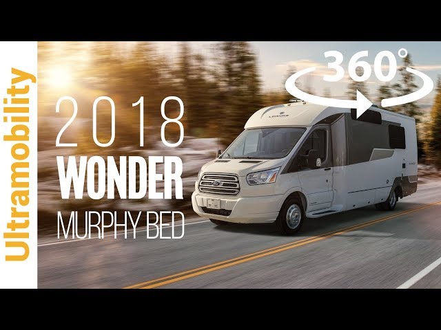 (360 video) 2018 Leisure Travel Vans Wonder Murphy Bed | Class B+ Campervan on Ford Transit