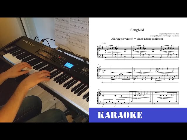 【KARAOKE】Fleetwood Mac「Songbird」All Angels ver. piano cover