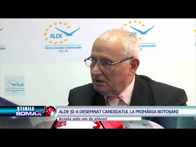 ALDE SI-A DESEMNAT CANDIDATUL LA PRIMARIA BOTOSANI