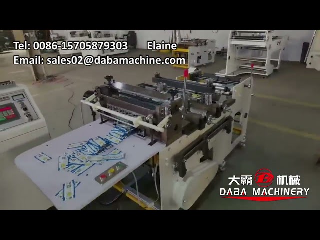 daba cross cutting machine for water label