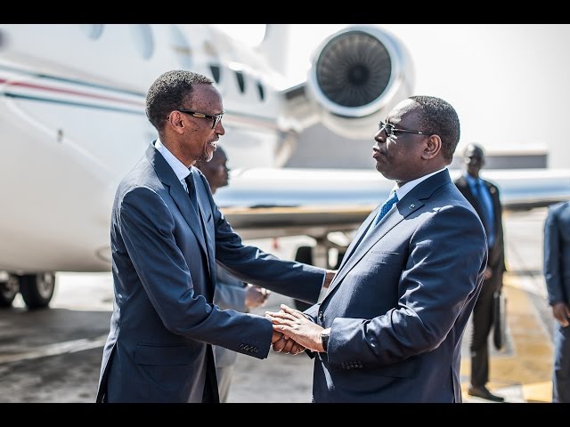 President Macky Sall welcomes President Kagame to Dakar | Senegal, 7 March 2016