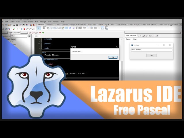 Easy Hello World in Lazarus IDE