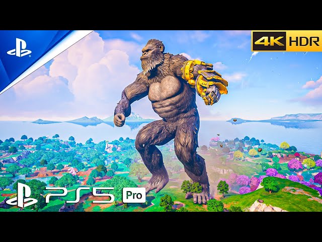 Fortnite (PS5 Pro) 4K 60FPS HDR Gameplay (GODZILLA EVENT)