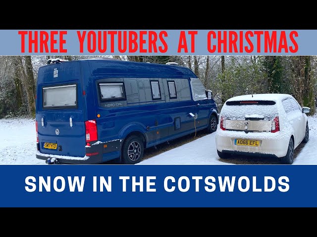 CHRISTMAS SNOW in the COTSWOLDS | Get-Together at Morton in Marsh | Vlog 539