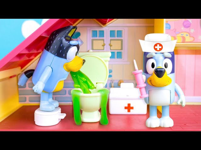 ¡BLUEY y BINGO son Doctoras y Bandit está enfermo!  | Juguetes de Bluey en Español