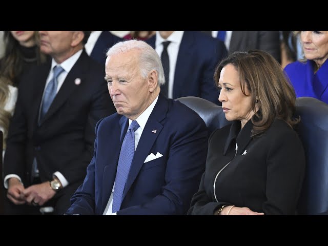 ‘Utter shambles’: Joe Biden and Kamala Harris booed at Trump’s inauguration