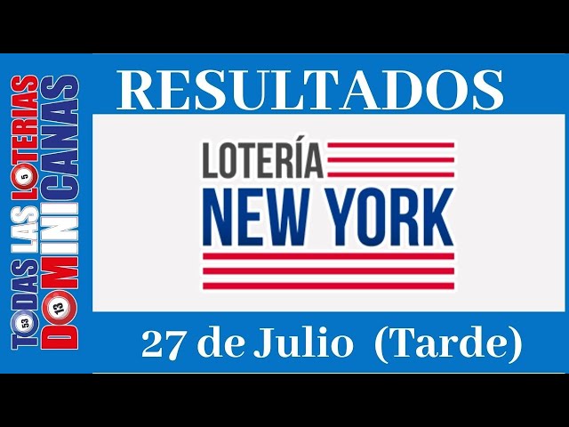 Lotería New York Tarde Resultados de hoy 27 de Julio del 2021 #todaslasloteriasamericanas