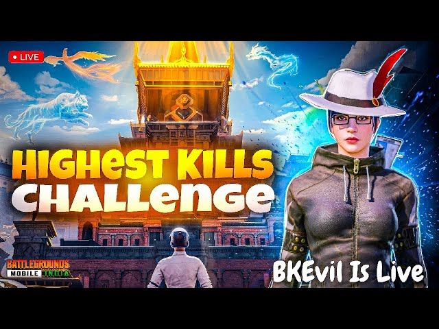 Day 34 - BKEvil Is Live | Highest Kills Record Challenge | BGMI Live Stream  #bgmi #bgmilive #live