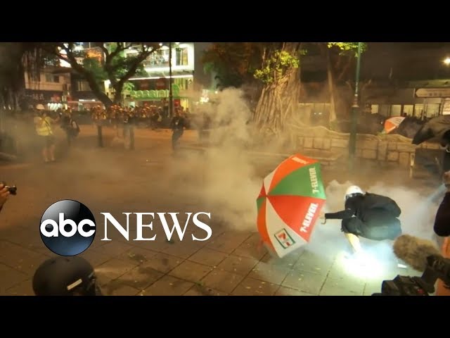 Increasingly violent protests erupt in Hong Kong | ABC News