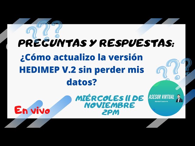 #57 Actualización de la herramienta HEDIMEP (V.2) | MEP 2020