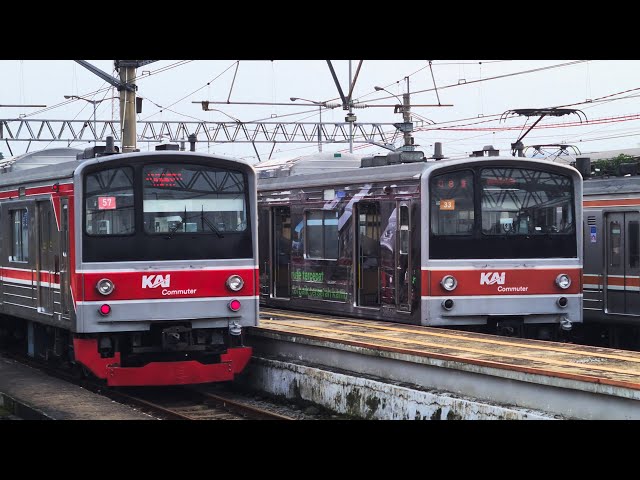 Stasiun Bogor: Kompilasi KRL Commuter Line [4K] | JR 205 Rheostatik, JR 205 VVVF