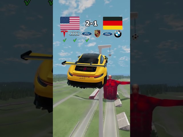 American Cars vs German Cars 🔥🔥 Beamng Drive #beamngdrive #beamng #shorts #game #yt #shortsvideo