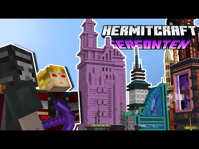 Gifts of Purpur Skyscrapers and Pearlstone | Hermitcraft 10: Episode 33