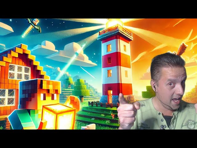 Lighthouse On The Farm And The Farm Grows:Minecraft:@ReepiCZ:Abakaz Minecraft