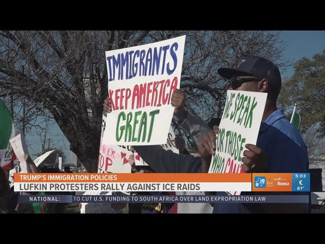 East Texans rally against ICE raids across the state