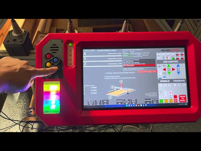 Custom Touch Screen Mount for CNC