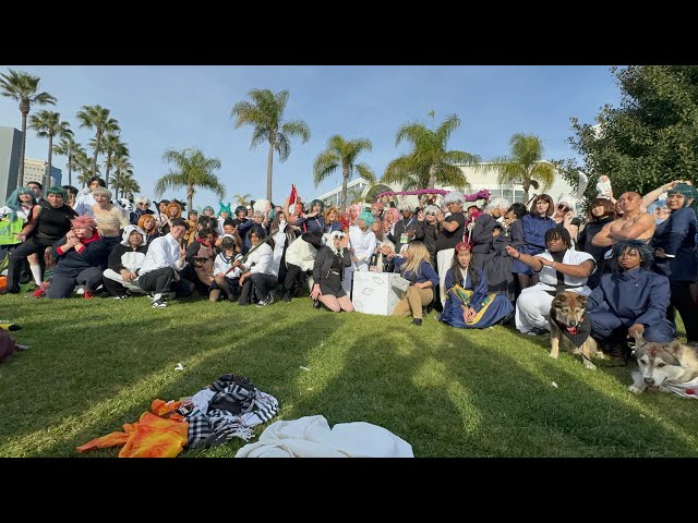 Anime Los Angeles 2024 Day 3. Jujutsu Kaisen Cosplay Gathering.