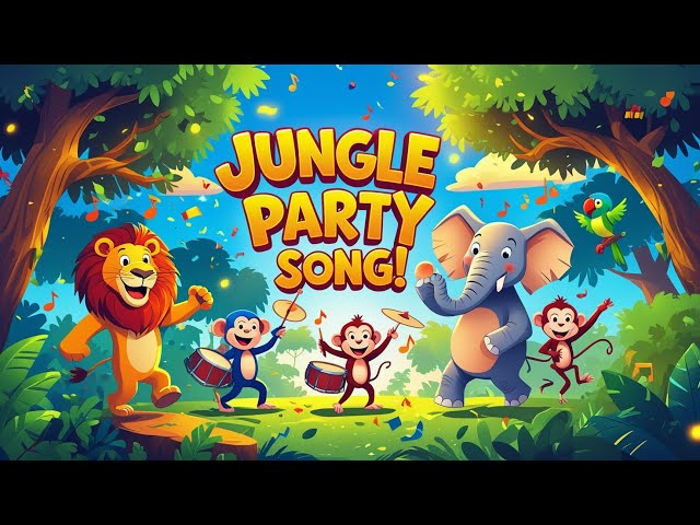 Jungle Party Song for Kids! 🦁🎶 Fun Dance & Sing-Along | Animal Song for Toddlers#kidslearning