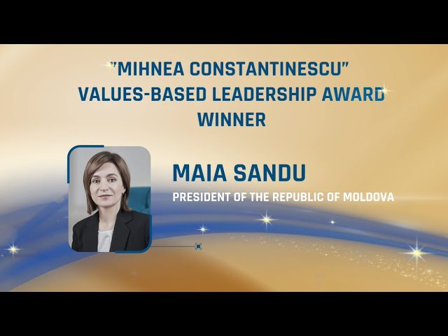 H.E. MAIA SANDU, President of the Republic of Moldova, Awardee