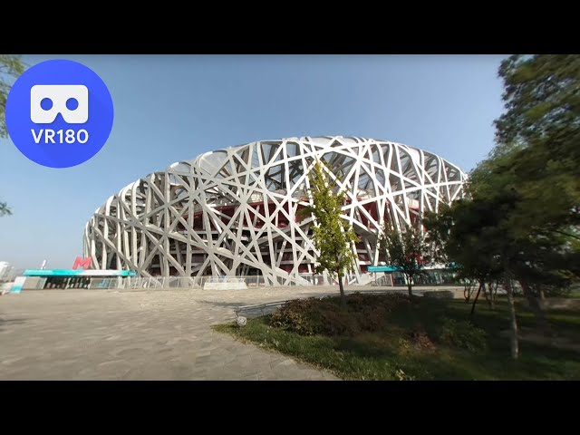 Beijing Olympic center VR180 （close up with the nest and water cube）