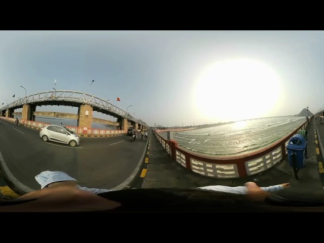 Morning walk at Prakasam Barrage vijayawada || First 360° Video ||