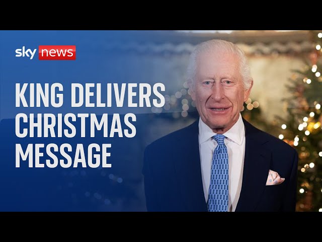 King Charles delivers the annual Christmas message